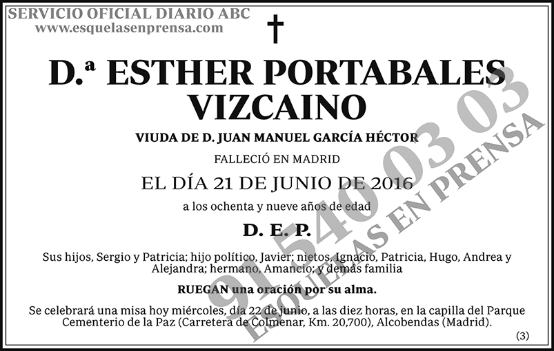 Esther Portabales Vizcaino